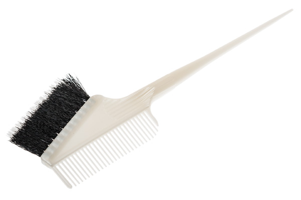 Harizma Кисть д/окр. с расческой белая с комбинированной щетиной 