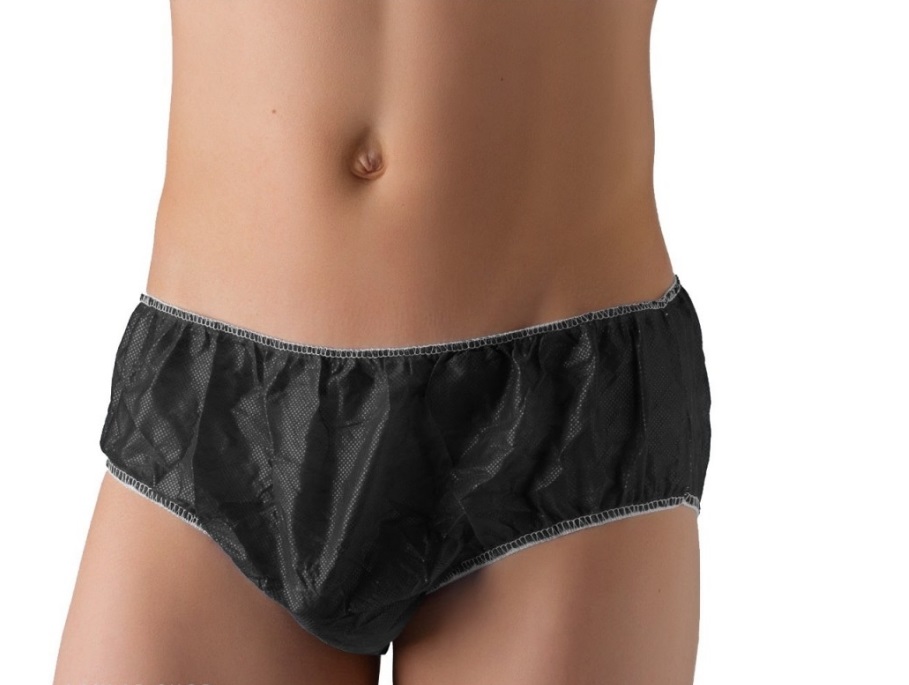 Чистовье Трусы мужские (плавки) спандбонд черный р. 50-52, 10 шт/уп.