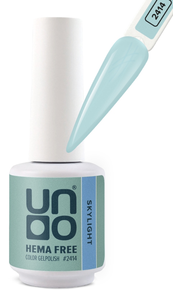 UNO HEMA FREE Гель-лак 2414 Небесный - SkyLight, 10 г