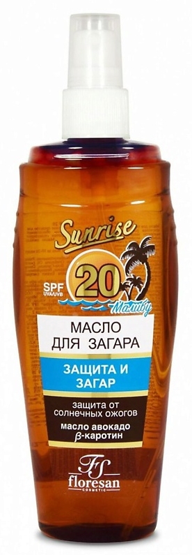 FLORESAN Sunrise Масло для загара "Малибу" SPF 20 135 мл