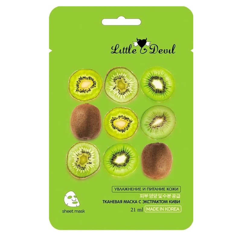 4SKIN Маска для лица "Little Devil" увлажняющая с экстрактом киви 21 г.