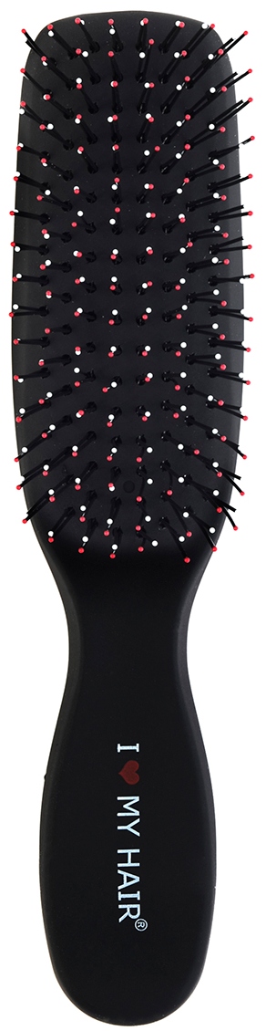 I Love My Hair SPIDER Щетка массаж.черная микро,пластик soft touch, д/мокрых и запутан.волос