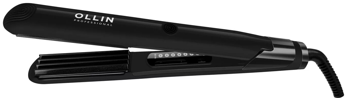 OLLIN Щипцы-гофре профессиональные OL-9110, керамика, 60x24мм, терморегулятор, 38W