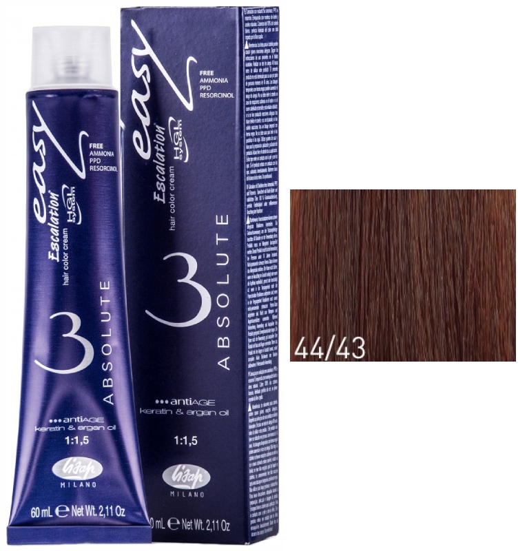 Lisap Absolute 44/43 шатен красное дерево золотистый 60 мл