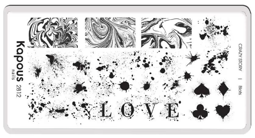 Kapous Nails Пластина для стемпинга "Crazy story" Blots
