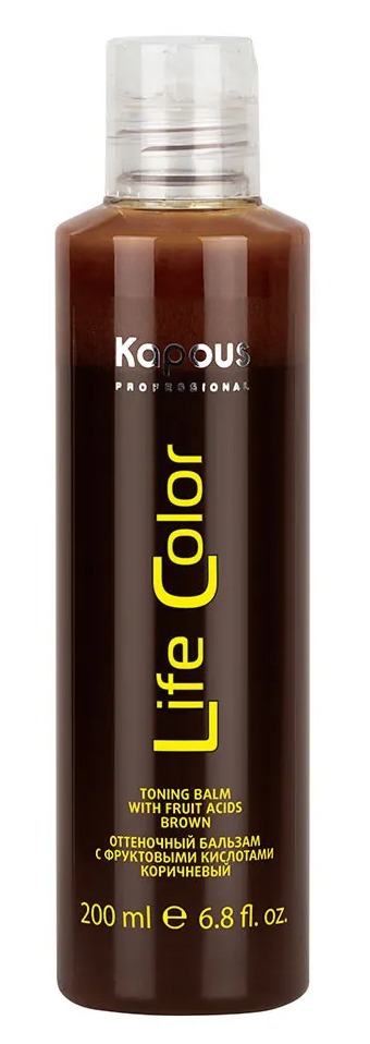 Kapous Life Color Бальзам оттеночный для волос Коричневый, 200 мл.