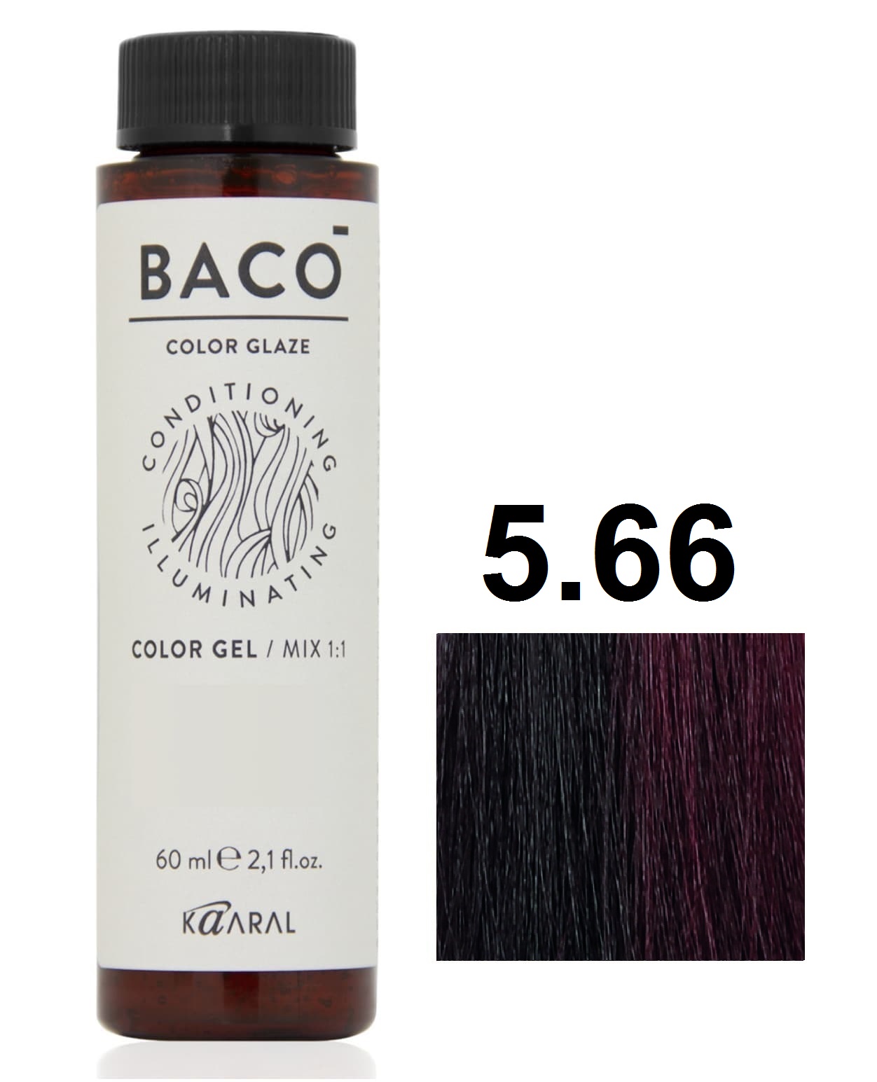KAARAL Baco Color Glaze 5.66 светлый коричневый интенсивно-красный 60 мл