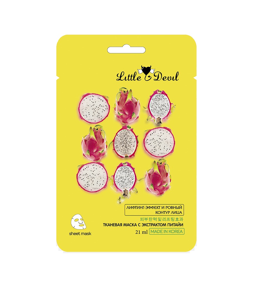 4SKIN Маска для лица "Little Devil" омолаживающая с экстрактом питайи 21 г.