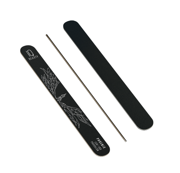 IQ BEAUTY Пилка тонкая для ман/педикюра на деревян.основе Phoenix 150/180 Prosalon(Утончённый Феникс