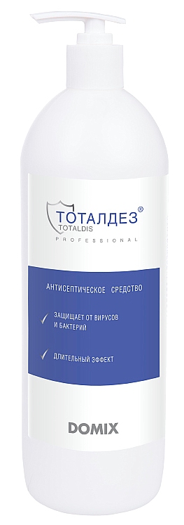 DOMIX Тоталдез Антисептическое средство, изопропиловый спирт + производные гуанидина, 1 л