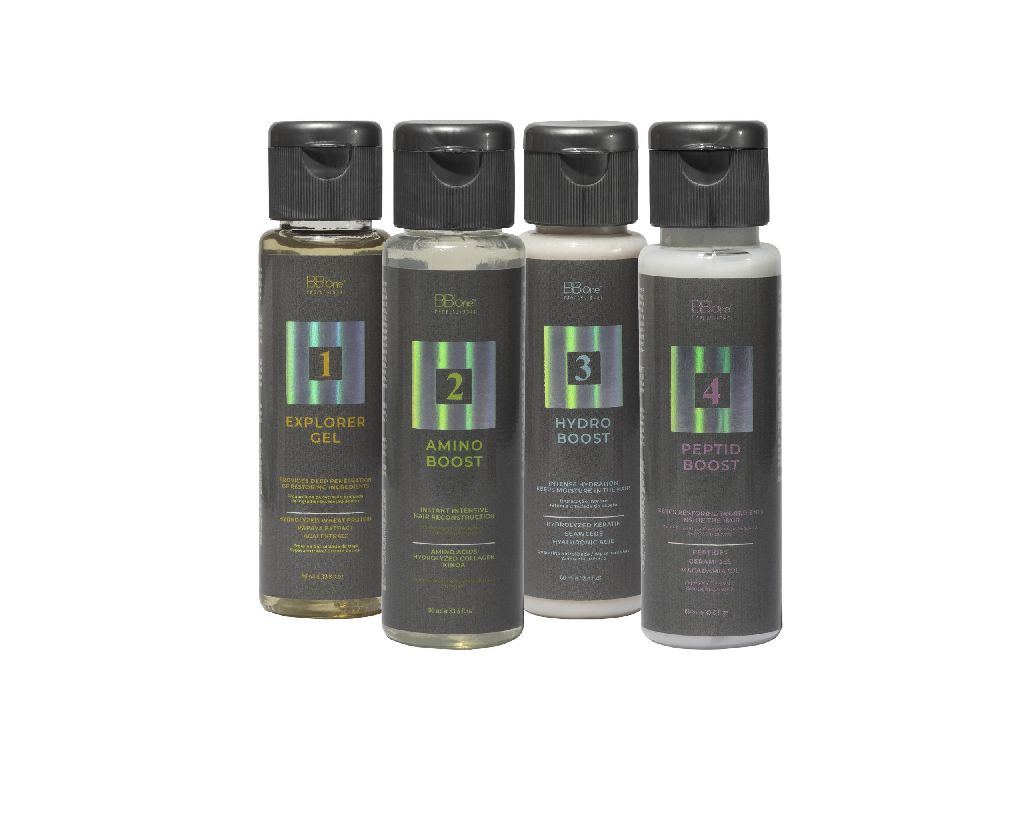 BB One BOOST Набор 4*60 мл(гель 60мл + спрей 60мл + увлажняющая маска 60мл+пептидная маска 60мл)