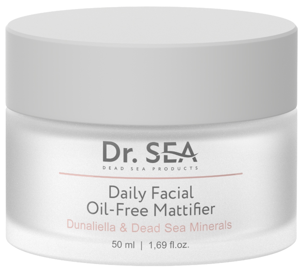 Dr. Sea Матирующий безжировой крем для лица с дуналиеллой и минералами Мертвого моря 50 мл
