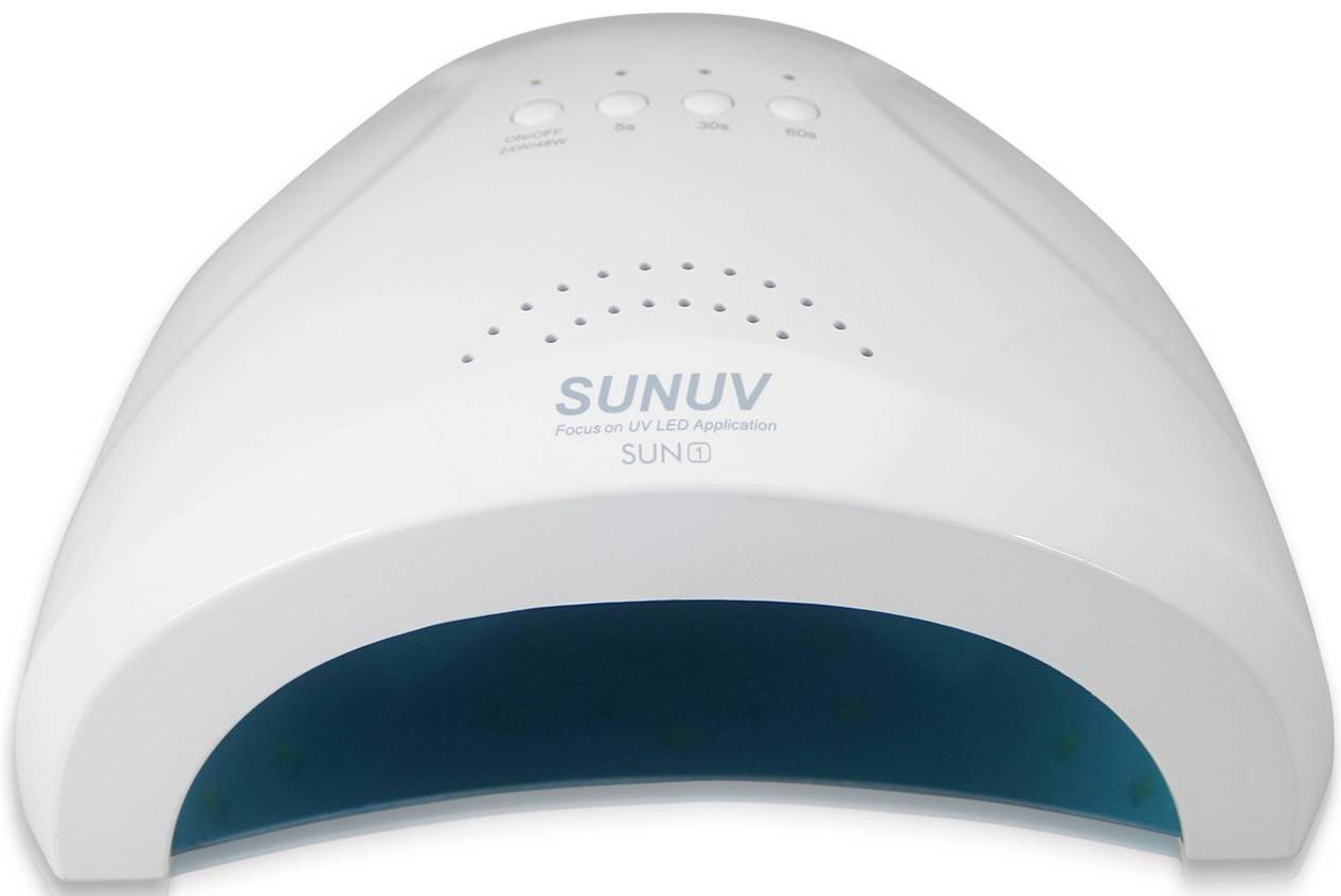 Лампа для наращивания SUN 1 48 Ватт (съемное дно) с кварцевыми диодами цв.белая