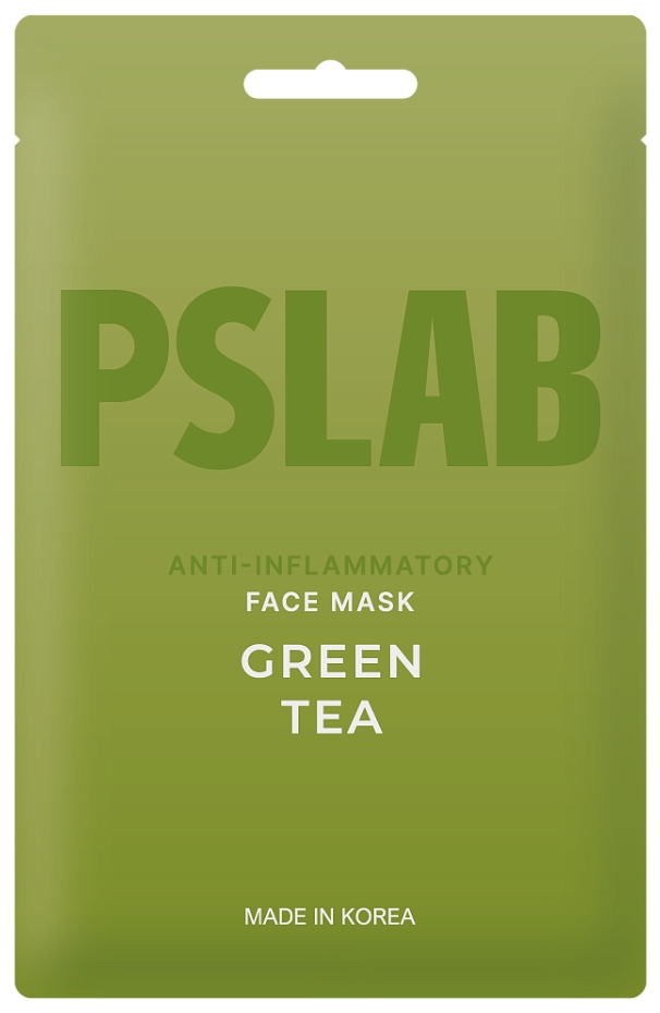4SKIN Маска для лица "PSLAB" противовоспалительная с экстрактом зеленого чая GREEN TEA 23 мл