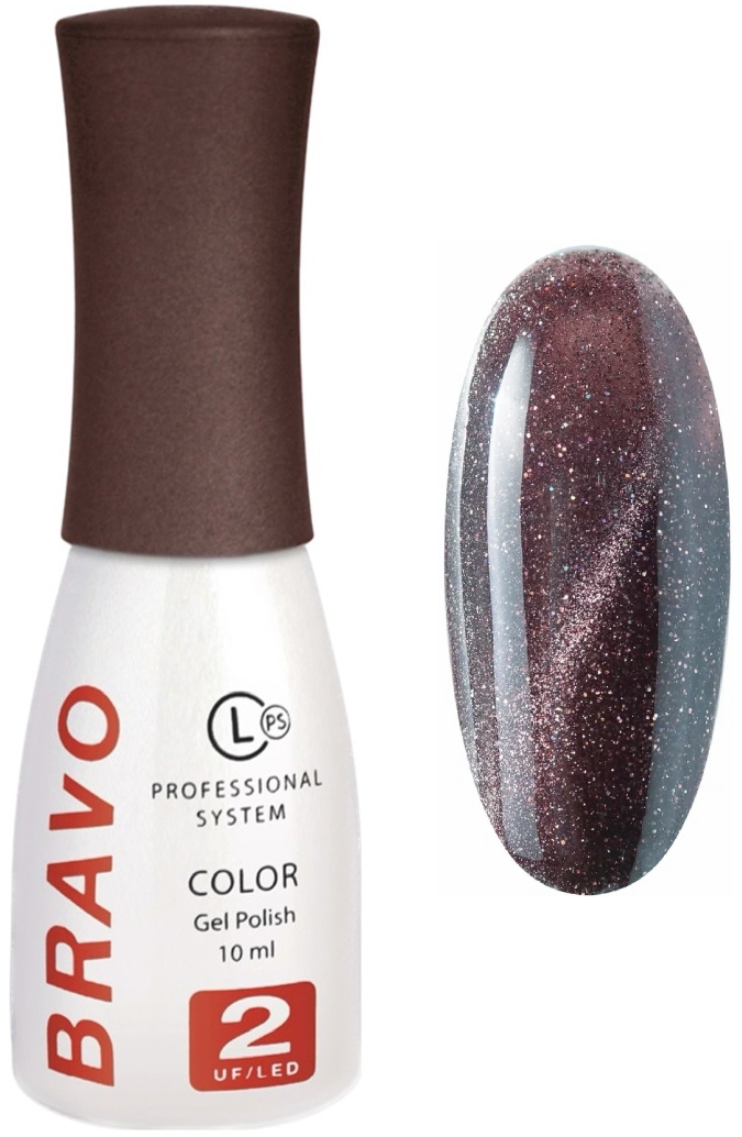Bravo Гель-лак Кошачий глаз светоотражающий 342, 10мл 