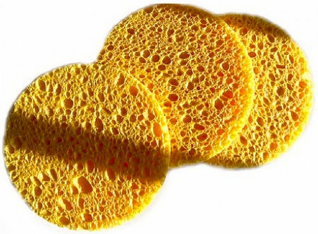 Спонж косметический, натуральный, 3 шт/уп.