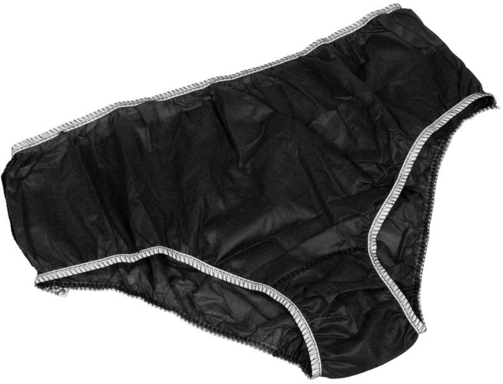 Чистовье Трусы мужские (плавки) спандбонд черный р. 48-52, 10 шт/уп.