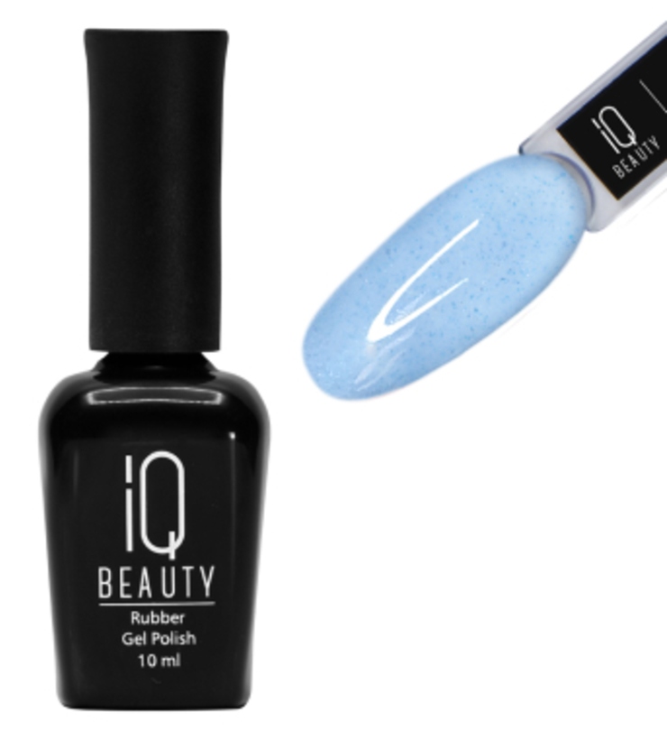IQ BEAUTY Каучуковый гель-лак с кальцием №159 10 мл. Cerulean