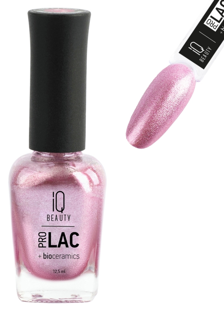 IQ BEAUTY PROLAC Лак для ногтей укрепляющий с биокерамикой 12.5 мл №097 Pretty in pink