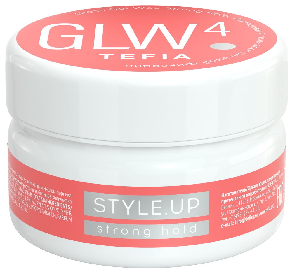 TEFIA STYLE.UP Глянцевый гель-воск сильной фиксации 75мл