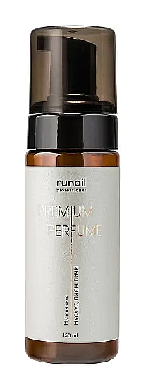 RuNail Очищающая мульти-пенка для маникюра и педикюра (мускус, пион, личи) 150 мл.