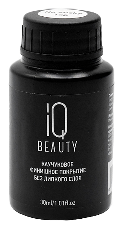 IQ BEAUTY Финишное каучуковое покрытие без липкого слоя с кальцием, 30 мл