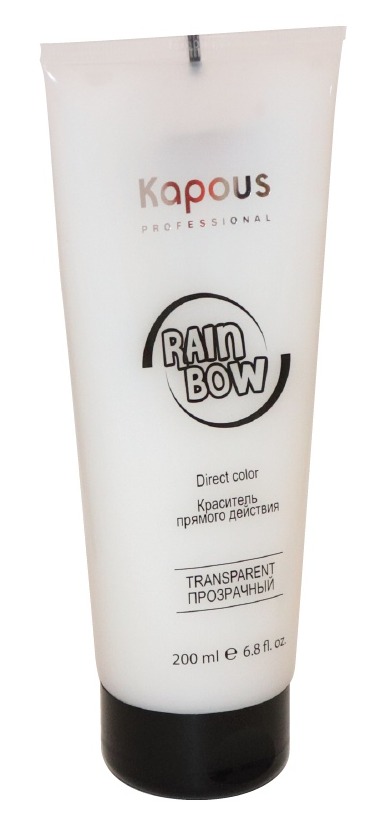 Краситель прямого действия для волос Kapous Rainbow, Прозрачный 200 мл