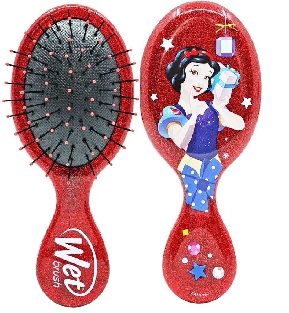 WET BRUSH MINI DETANGLER DISNEY GLITTER BALL SNOW WHITE Щетка для спут.волос Дисней (Белоснежка)