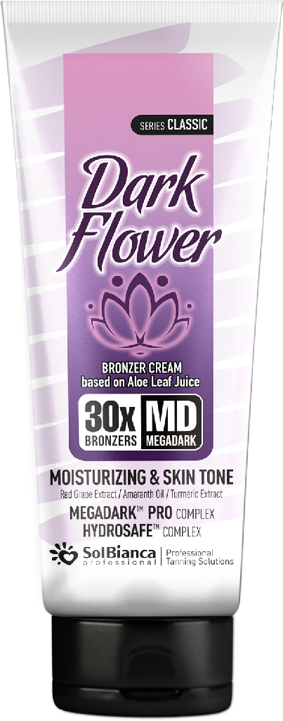 SolBianca Крем "Dark Flower" с маслом амаранта, экстр. красного винограда, куркумы и 30-бронзаторами 125 мл