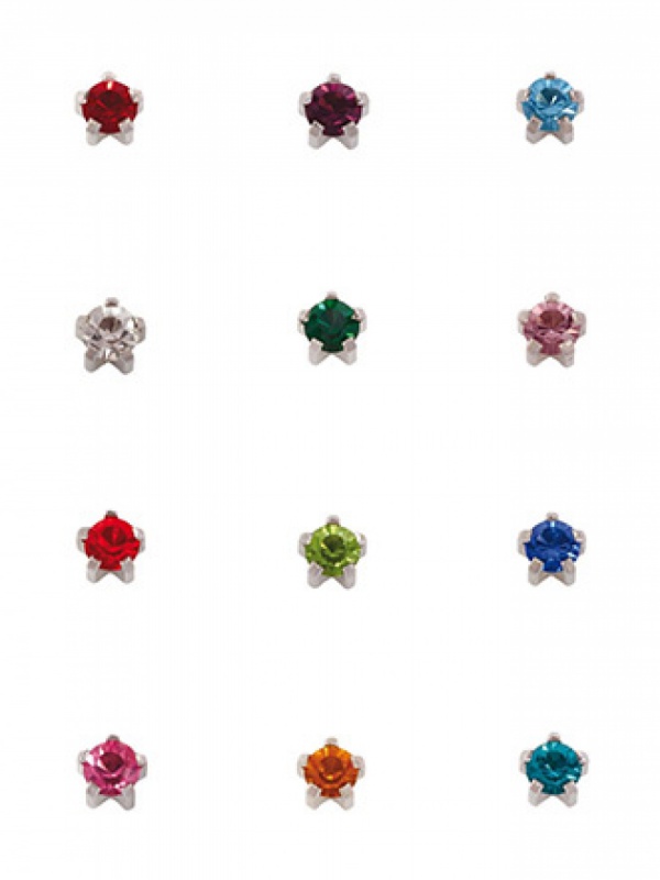 Studex серьги медицинские R113 Крапан Гороскоп 12 пар сталь