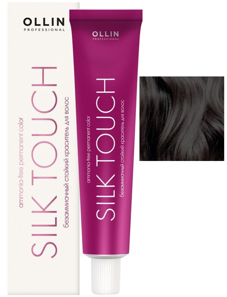 OLLIN SILK TOUCH Aнти-оранжевый 60мл Безаммиачный стойкий краситель