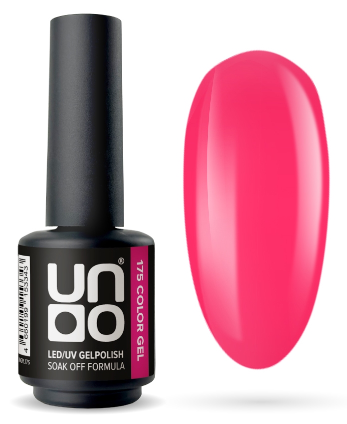 Гель-лак "Uno" - 175 Супер Звезда - Super Star, неоновый, 8 г.
