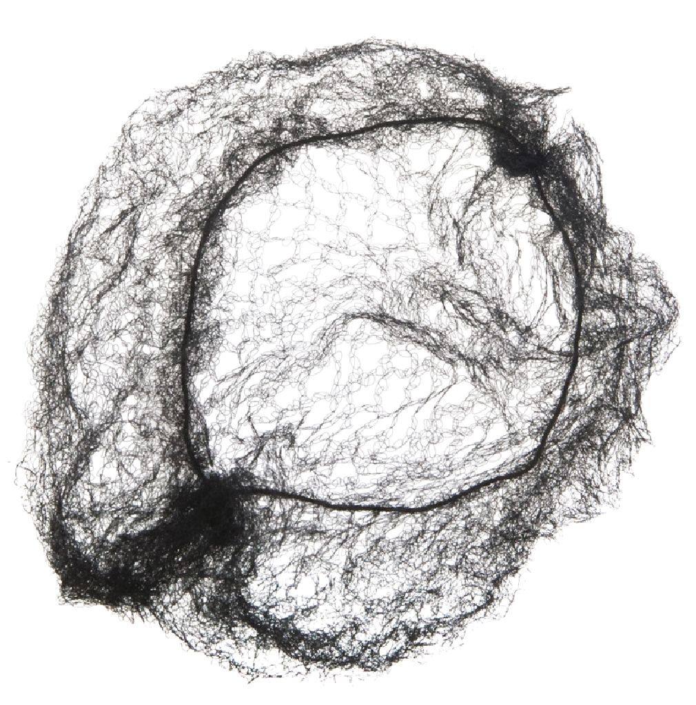 Dewal Сеточка-паутинка для пучка, 2шт/уп, черная 