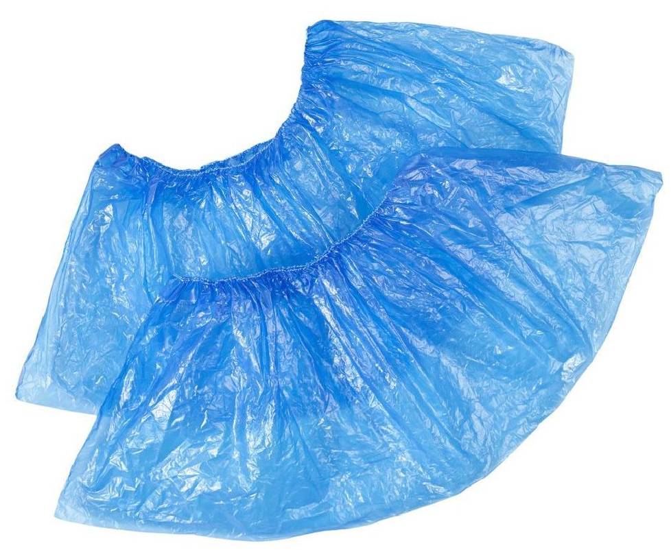 Бахилы полиэтиленовые Стандарт Лайт 2,2 гр. цвет синие 1000 пар/евроблок