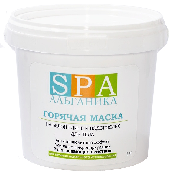 Альганика Горячая маска на белой глине и водорослях 1 кг