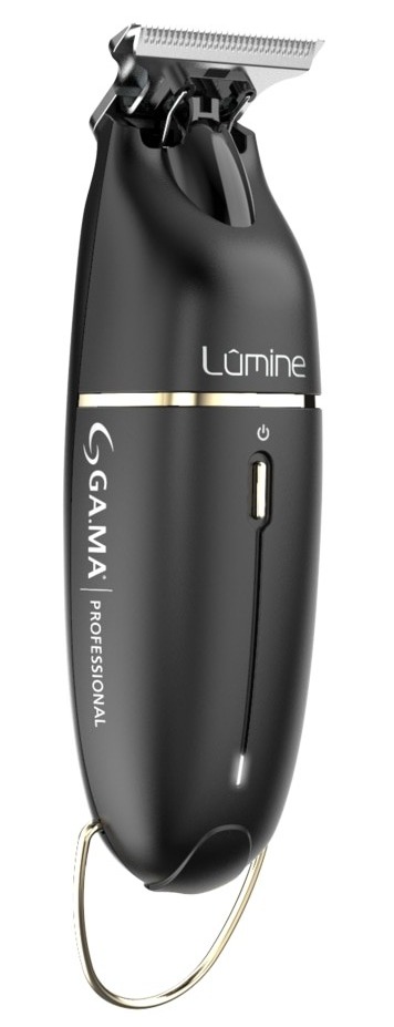 GA.MA Триммер для стрижки LUMINE аккум/сеть, до 6000 об./мин., 3 насадки, срез 0,3 мм, черный
