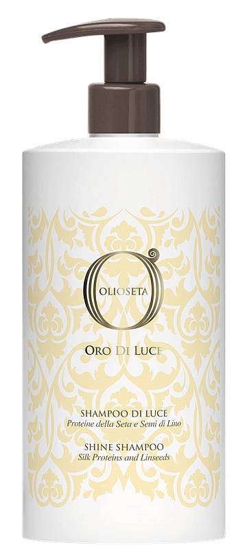 BAREX Olioseta Oro Di Luce Шампунь-блеск с протеинами шелка и семенем льна, 750 мл.