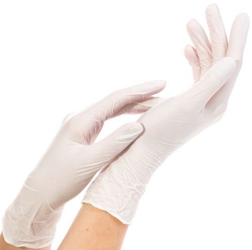 Перчатки однораз.нитриловые NitriMax белые, 3,9 г. M 50 пар/уп. (Малайзия)