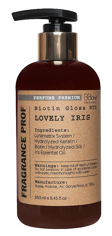 BB One Fragrance Prof Biotin Gloss BTX Парфюмированная маска-реконструктор Lovely Iris 250 мл.
