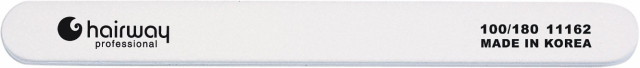 Hairway Пилка жесткая белая 100/180