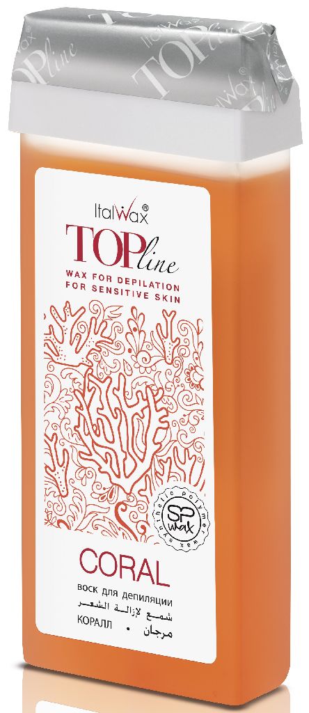 ItalWax Воск Top Line Коралл в картридже 100мл