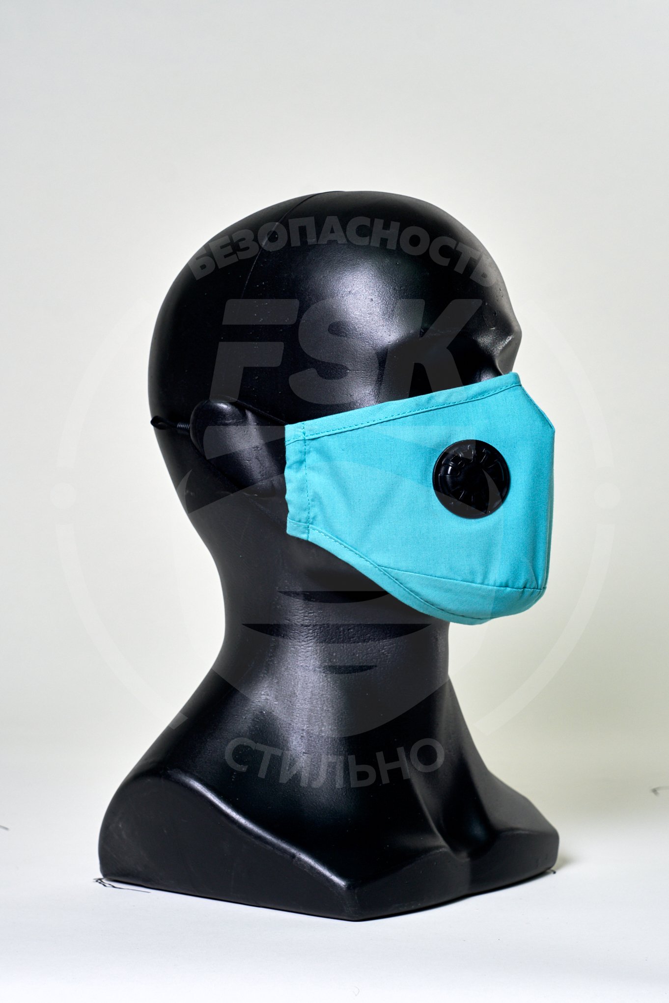 FSK Защитная маска Pro Lite (в комплекте два сменных фильтра), бирюзовая