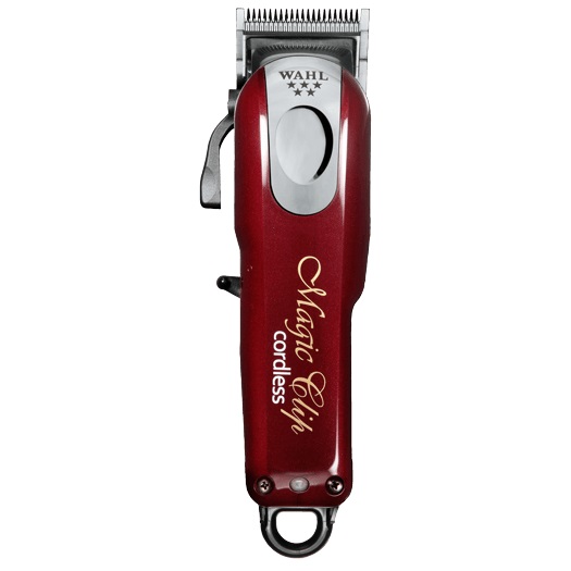 Машинка WAHL Magic Clip Cordless для стрижки, роторная, акк./сеть, 8 насадок, бордо 