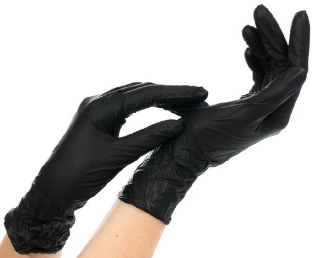 Перчатки однораз.нитриловые NitriMax черные, 4 г. XL 50 пар/уп. (Малайзия)