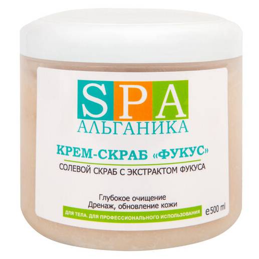 Альганика Крем-скраб солевой для тела "Фукус" 500 мл