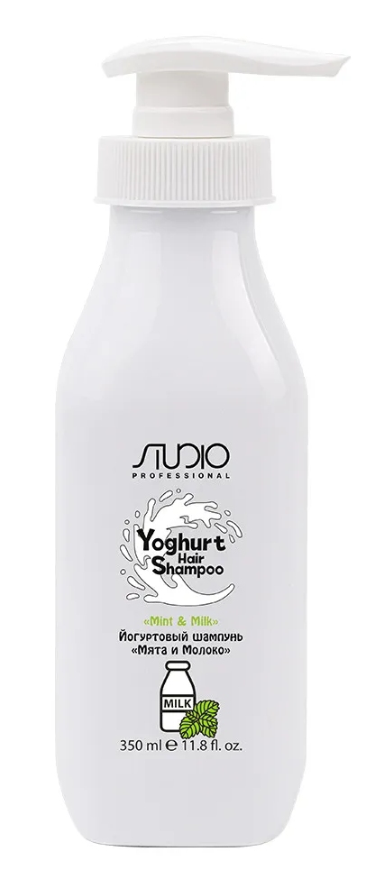 Kapous Studio Йогуртовый шампунь для волос "Мята и Молоко" 350 мл 