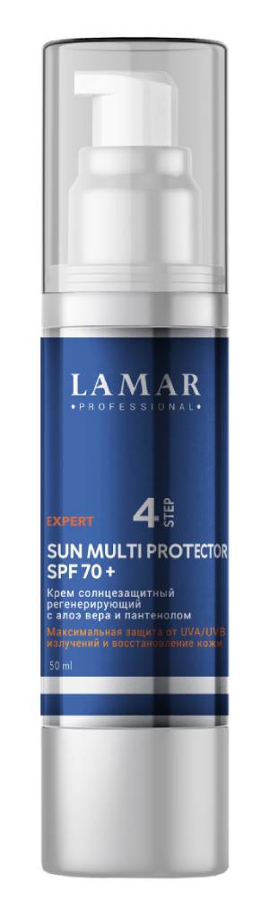 LAMAR Крем солнцезащитный регенерирующий с алоэ вера и пантенолом SUN MULTI PROTECTOR SPF 70+, 50 мл