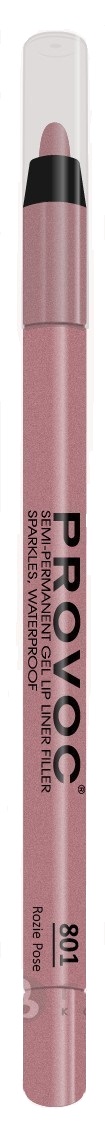 Provoc Гелевая подводка в карандаше для губ Gel Lip Liner 801 Rozie Pose лилово-бежевый нюд