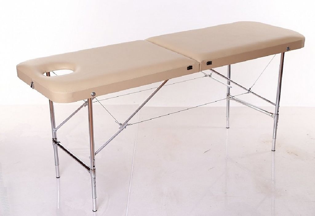Кушетка массажная складная 180х60 с отверстием для лица и регулировкой высоты