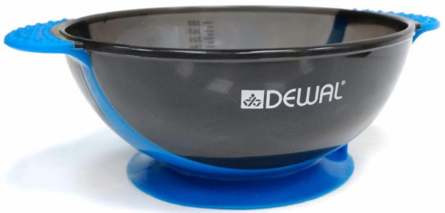 Чаша для краски с двумя ручками с прорезиненной вставкой, синяя, 300 мл 